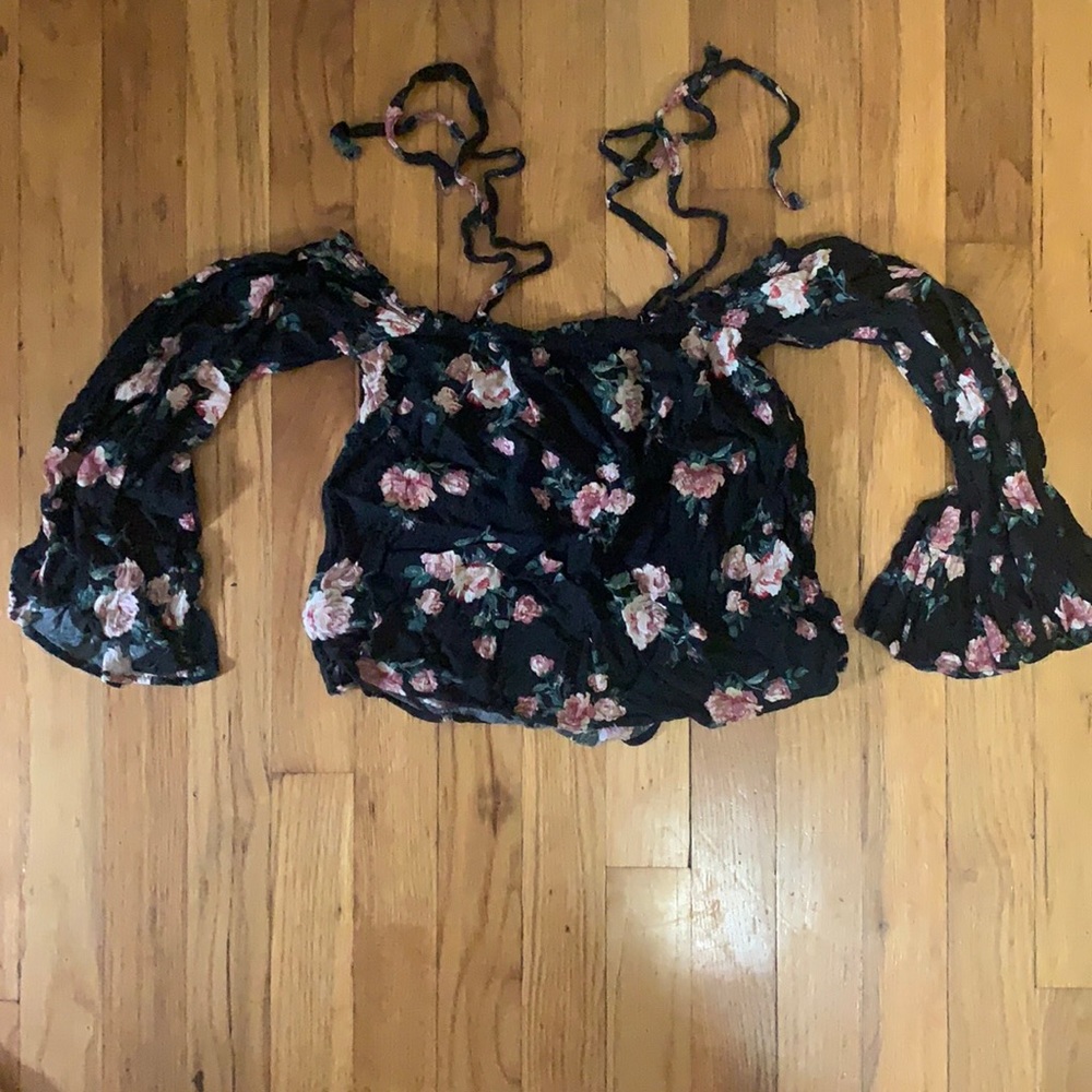 Off the shoulder Long Sleeve Blouse